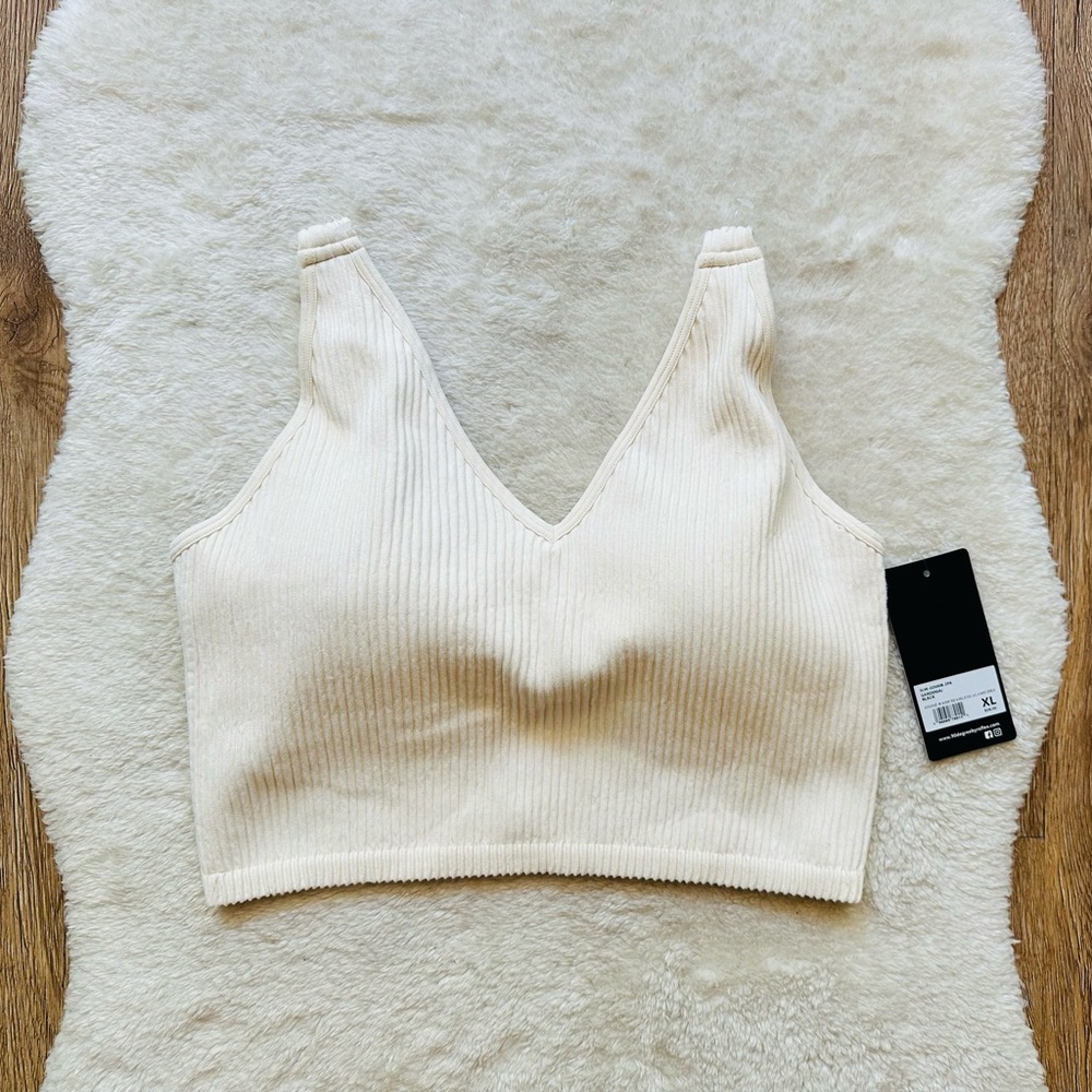 Reflex Cream Seamless Alamo Bra NWT Size XL